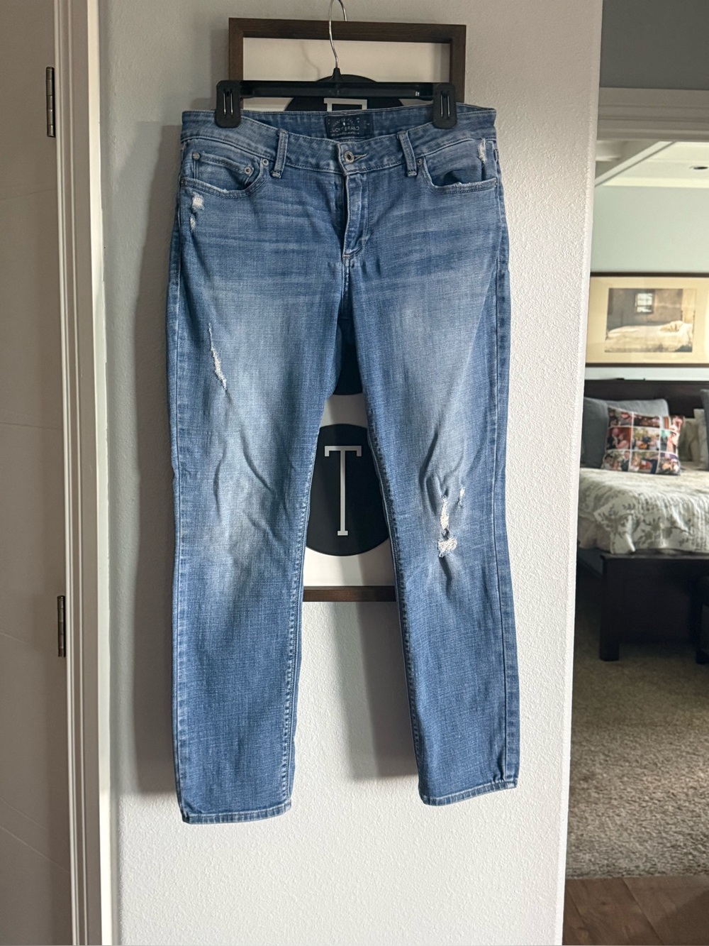 Lucky Brand Light Blue Distressed Skinny Jeans